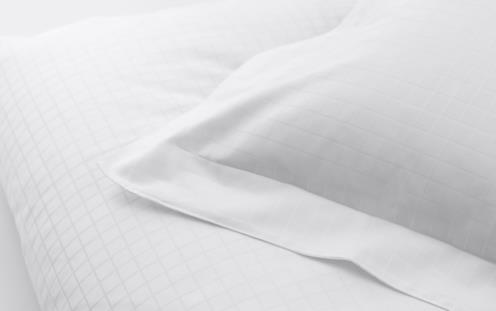 DUX bed linen superior satin square white