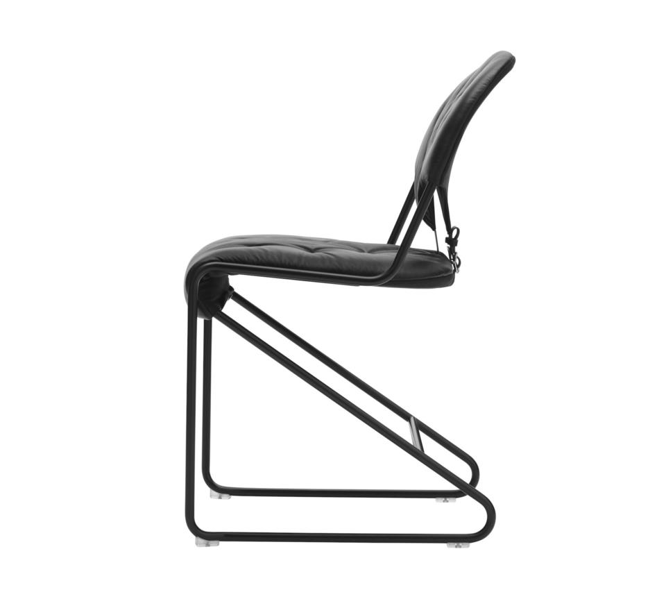 Sam chair chrome naturale schwartz