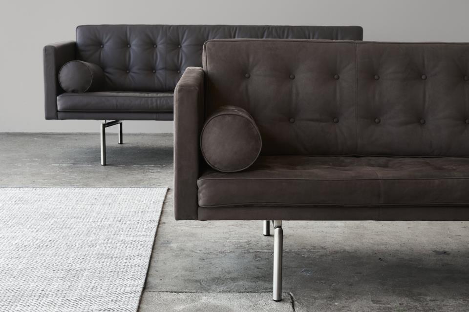 Ritzy 3-seater chrome nubuck tabacco